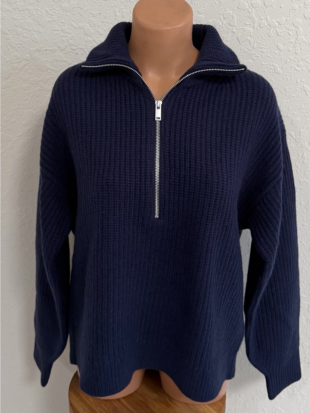 Everlane the Half Zip Sweater in Luxe Merino NWT - Picture 6 of 12